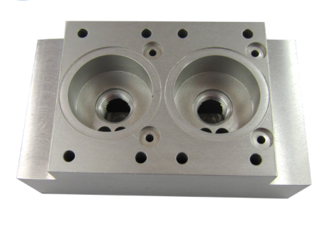 Custom CNC Aluminum Machined Parts Hydraulic Manifold Blocks 