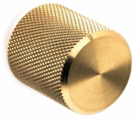 OEM CNC machining custom Turning aluminum anodized brass Knurled Knob 