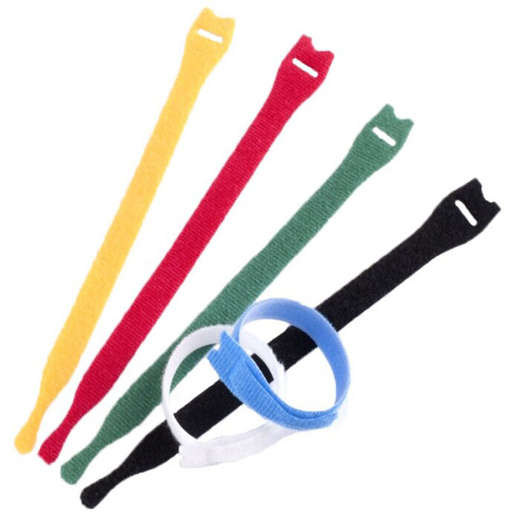  Black Reusable velcro hook and loop Straps